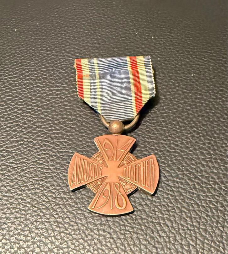 Mobilisatie kruis 1914-1918, Verzamelen, Militaria | Algemeen, Overige soorten, Lintje, Medaille of Wings, Overige gebieden, Ophalen of Verzenden