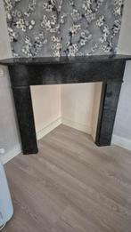 Mooie zwart marmeren schouw jaren 30, Huis en Inrichting, Haarden, Ophalen, Gebruikt, Inbouwhaard, Houthaard