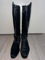 Floris v Bommel laarzen, Pony haar, mt 40, zwart, ZGAN, Ophalen, Zo goed als nieuw, Zwart