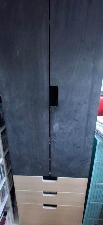 kleding kast ikea met krijt deuren 