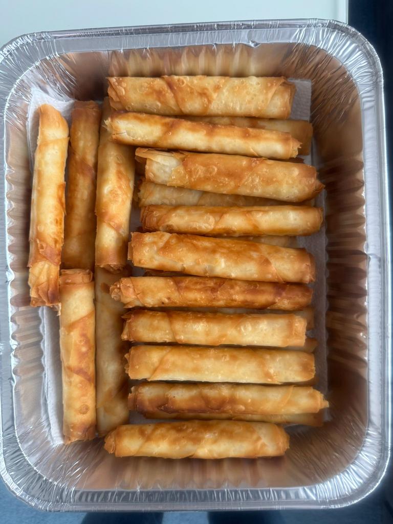 Loempia.           (Met fetakaas), Ophalen