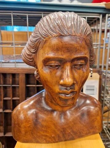 Balinees Houten Beeld - 27cm beschikbaar voor biedingen