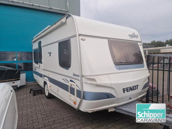 Fendt Bianco 470 TFB, Caravans en Kamperen, Caravans, Bedrijf, tot en met 4, 1000 - 1250 kg, Fendt, 6 tot 7 meter, Kachel, Koelkast