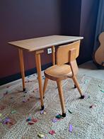 Vintage schooltafeltje met stoel, Ophalen, Gebruikt