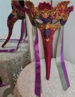 Handgemaakt masker Katerine,s collection/Feest/carnaval, Ophalen of Verzenden, Nieuw, Carnaval
