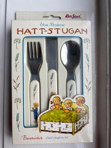 Elsa Beskow Hatt-Stugan Kinderbestek Nieuw in Doos beschikbaar voor biedingen