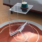 Acryl Bijzettafel Side Table, Minder dan 45 cm, Ophalen of Verzenden, Zo goed als nieuw, Overige vormen