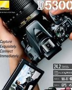 Nikon 24MP! WiFi+GPS +GROTE ZOOMLENS 18/105 D5300 FOTO+VIDEO, Spiegelreflex, Ophalen of Verzenden, Zo goed als nieuw, Nikon