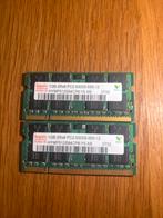 2x Hynix 1GB DDR2 PC2-5300S Geheugen, Computers en Software, RAM geheugen, Ophalen of Verzenden, DDR2, Laptop, Gebruikt
