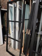 83x211,5cm binnendeur stomp R Staal look zwart SL11, Ophalen, 80 tot 100 cm, Glas, Binnendeur