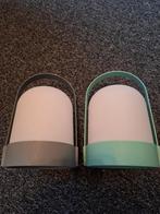 Set van 2 Draagbare LED Lampen, Kunststof, Ophalen of Verzenden, Zo goed als nieuw, Modern
