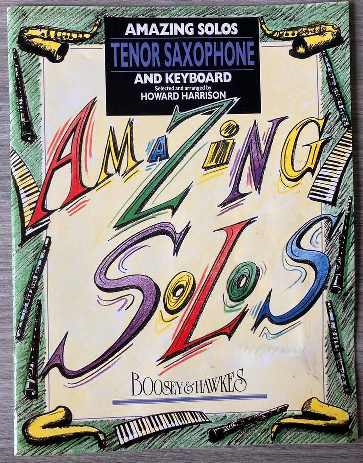 AMAZING SOLOS Tenor Saxophone, Muziek en Instrumenten, Bladmuziek, Zo goed als nieuw, Ophalen of Verzenden