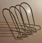Vintage Ikea flit boekensteunen. Metaal, Chrome, 90s., Ophalen of Verzenden, Gebruikt