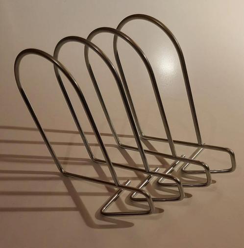 Vintage Ikea flit boekensteunen. Metaal,Chrome,90s. Set van2, Huis en Inrichting, Woonaccessoires | Overige, Gebruikt, Ophalen of Verzenden