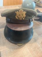 ww2 american officer visor cap, Ophalen of Verzenden, Landmacht, Amerika, Helm of Baret
