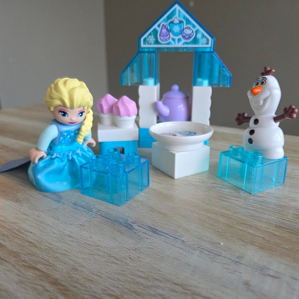 LEGO DUPLO Disney Frozen Elsa's Theefeest, Kinderen en Baby's, Speelgoed | Duplo en Lego, Ophalen of Verzenden, Zo goed als nieuw