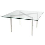 Design Salontafel – Barcelona Style – Mies van der Rohe, 1m2, Ophalen, 100 tot 150 cm, 50 tot 100 cm, Glas