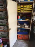 Vintage kledingkast,garagekast,kast,opbergkast,archiefkast, Gebruikt, 5 laden of meer, 25 tot 50 cm, Overige houtsoorten