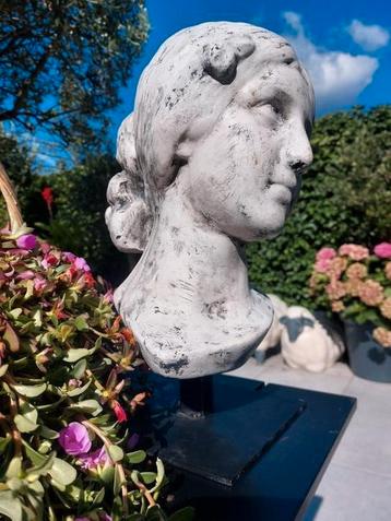 Vrouwelijk hoofd op metalen voet/staander. beschikbaar voor biedingen