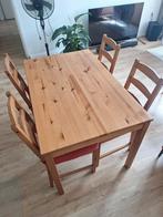 IKEA JOKKMOKK houten eettafel met 4 stoelen, Ophalen, Gebruikt, Scandinavisch, Vier personen