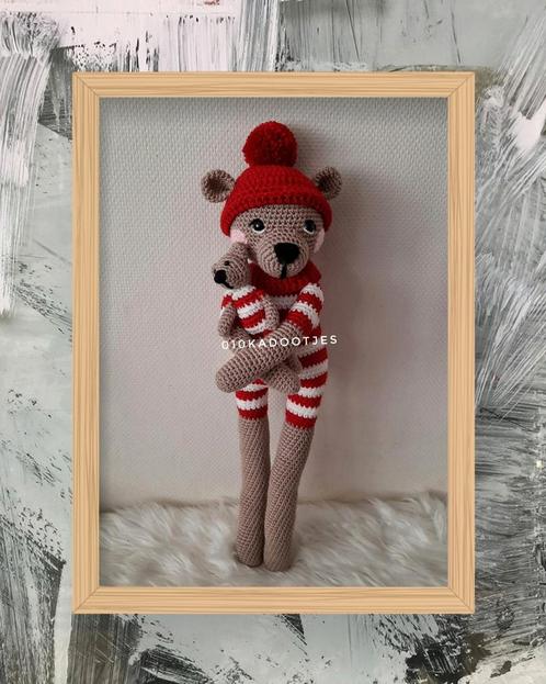 Nieuwe zelfgehaakte knuffels. Lieve beer., Kinderen en Baby's, Speelgoed | Knuffels en Pluche, Nieuw, Beer, Ophalen of Verzenden
