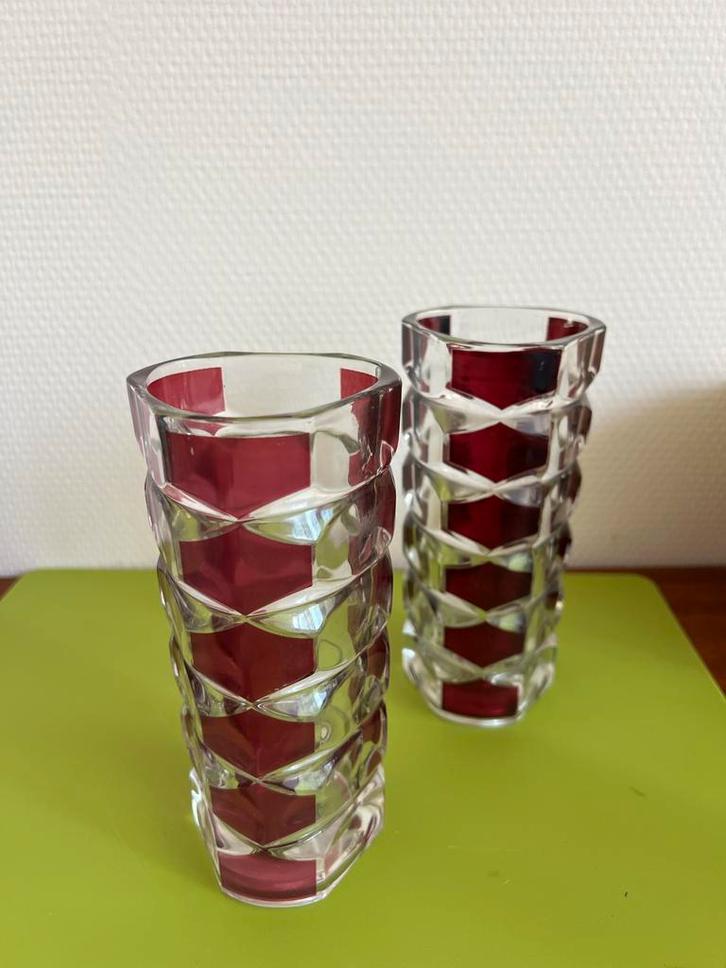 Vintage Luminarc Windsor Robijnen Vaas, Antiek en Kunst, Antiek | Vazen, Ophalen of Verzenden