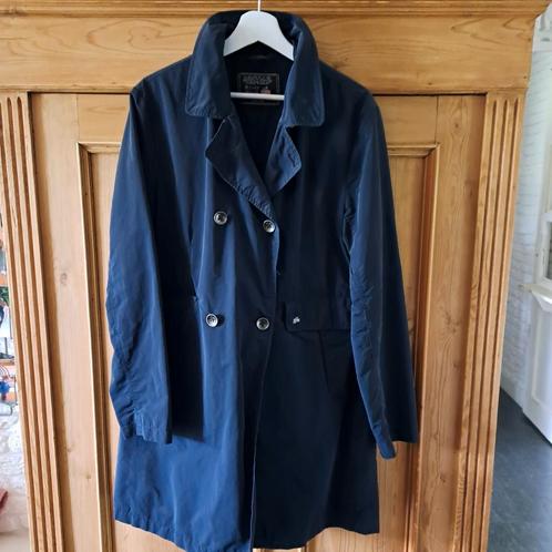 Trenchcoat merk Riverwood maat L, Kleding | Dames, Jassen | Zomer, Zo goed als nieuw, Maat 42/44 (L), Blauw, Ophalen of Verzenden
