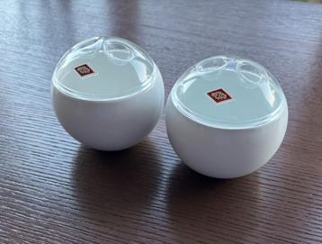 2 st. Witte Wesco mini ball opbergpot v. kwaliteitsmateriaal beschikbaar voor biedingen