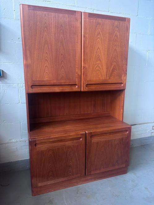 Vintage kast teak deens buffetkast highboard, Huis en Inrichting, Kasten | Buffetkasten, Gebruikt, 25 tot 50 cm, Ophalen