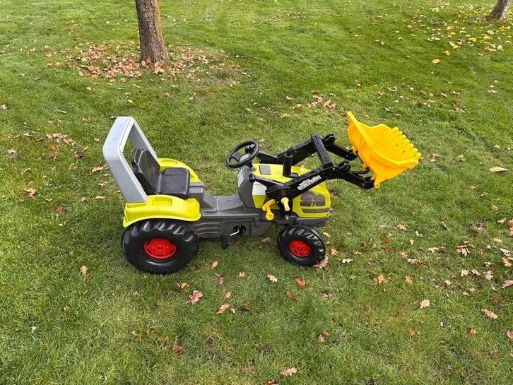 Trapauto Tractor met Schep, Kinderen en Baby's, Speelgoed | Buiten | Voertuigen en Loopfietsen, Zo goed als nieuw, Trapvoertuig