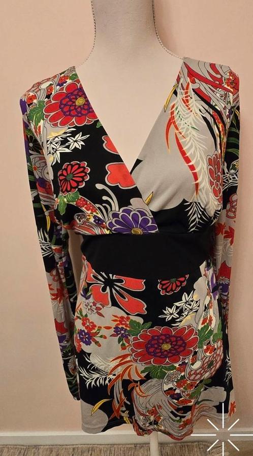 Modeszene | Multicolor damesjurk, Kleding | Dames, Jurken, Zo goed als nieuw, Maat 46/48 (XL) of groter, Overige kleuren, Boven de knie