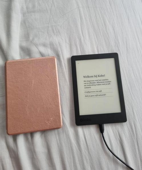 E-reader met sleepcover (Kobo aura, touchscreen), Computers en Software, E-readers, Touchscreen, Ophalen of Verzenden