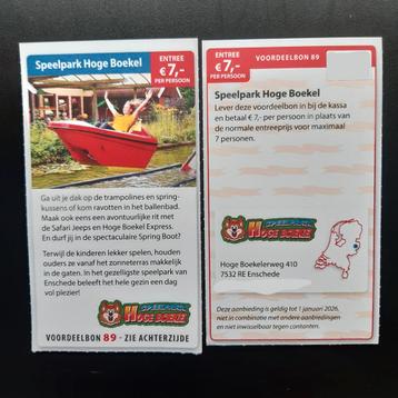 Speelpark Hoge Boekel entree €7,00 p.p. beschikbaar voor biedingen