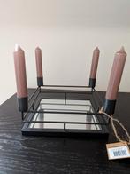 Kaarsen plateau Kerstsfeer NIEUW #kerst kado, Huis en Inrichting, Woonaccessoires | Kandelaars en Kaarsen, Zwart, Nieuw, Ophalen of Verzenden