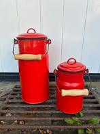Rood emaille melkbussen, Antiek en Kunst, Antiek | Emaille, Ophalen