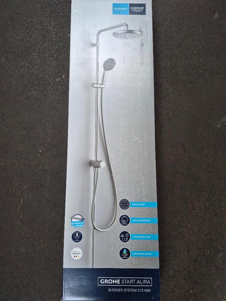 GROHE Regendouche, Doe-het-zelf en Verbouw, Sanitair, Nieuw, Douche, Chroom, Ophalen