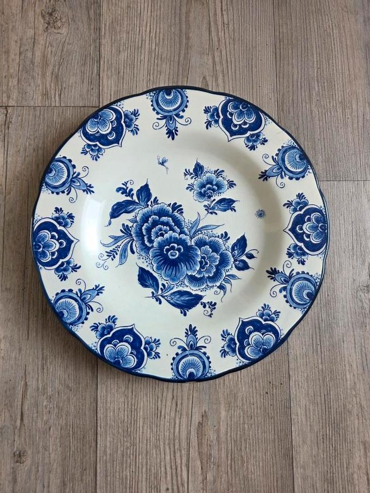 Delfts Blauw Bord Handgeschilderd, Antiek en Kunst, Antiek | Wandborden en Tegels, Ophalen of Verzenden