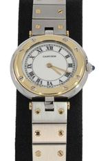 Sale! Cartier Santos dames horloge 18k goud staal 27mm fraai, Sieraden, Tassen en Uiterlijk, Horloges | Dames, Overige merken