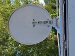 Schotel 80x75 satelliet inst. voor op de camper+tuner+tv, Caravans en Kamperen, Camper-accessoires, Ophalen of Verzenden, Zo goed als nieuw
