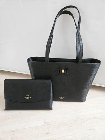 Ted Baker zwarte handtas zwart met bijpassend tasje beschikbaar voor biedingen