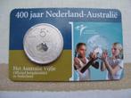Coincard 400 jaar Nederland-Australie vijfje, Postzegels en Munten, Munten | Nederland, Losse munt, Verzenden