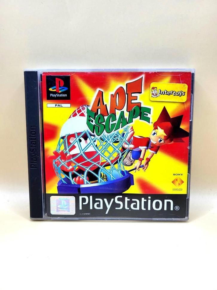 Ape Escape - PS1, Spelcomputers en Games, Games | Sony PlayStation 1, Zo goed als nieuw, Avontuur en Actie, 1 speler, Vanaf 3 jaar
