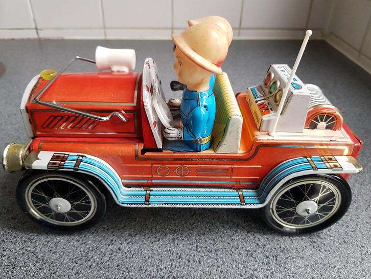 Oude blikken brandweerauto., Antiek en Kunst, Antiek | Speelgoed, Ophalen of Verzenden