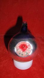 Oude glazen kerstbal Ajeko met 3 zonnetjes, Ophalen of Verzenden, Gebruikt