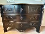 Dressoir Zwart met Gouden Details, Ophalen, Gebruikt, 100 tot 150 cm, Met lade(s)