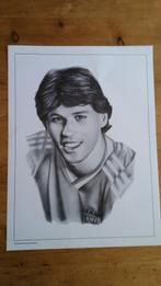 Marco van Basten voetbal vintage tekening print afbeelding, Verzamelen, Ophalen of Verzenden, Zo goed als nieuw