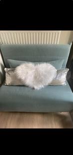 Mintgroene Slaapbank + Kussen - Zo Goed Als Nieuw!, Huis en Inrichting, Slaapkamer | Slaapbanken, Ophalen, Zo goed als nieuw, Overige maten