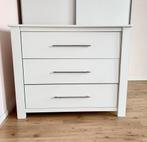 Witte Kommode met 3 laden, Huis en Inrichting, Kasten | Ladekasten, Ophalen, Gebruikt, 100 tot 150 cm, 3 of 4 laden