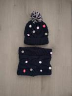 Donkerblauwe Hema Muts en Sjaal Set, Gebruikt, Ophalen of Verzenden, Hema, 122 t/m 128