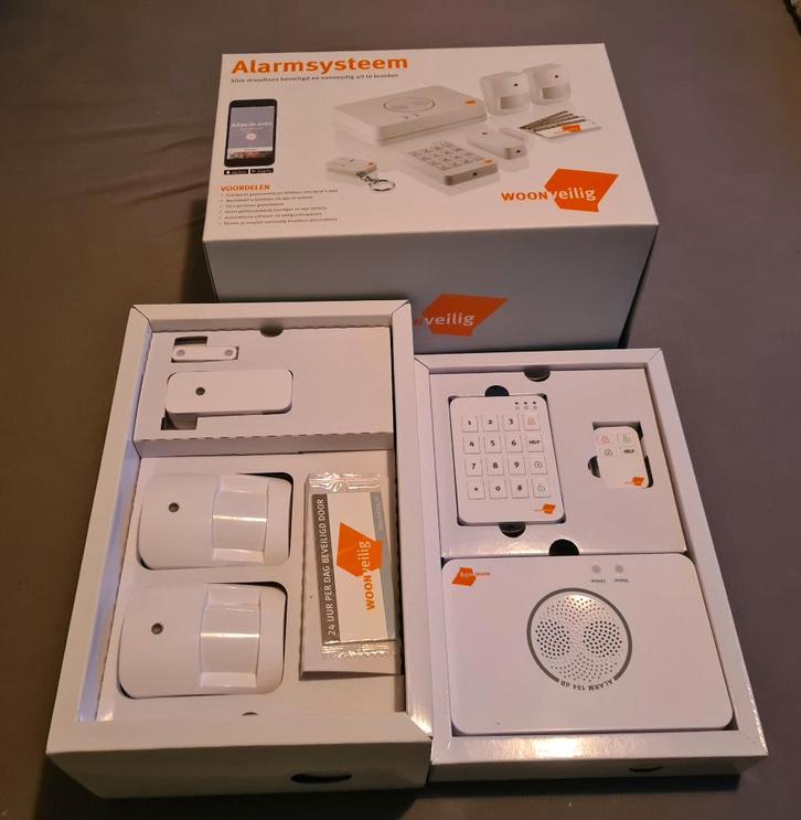 WoonVeilig Alarmsysteem, Doe-het-zelf en Verbouw, Alarmsystemen, Nieuw, Compleet systeem, Beweging, Draadloos, Afstandsbediening